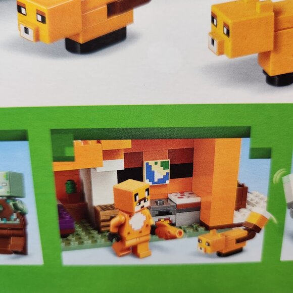 NEW LEGO MINECRAFT Fox Lodge House 21178 Drowned Zombie Minifigures Gift - Picture 5 of 7